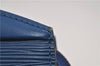 Authentic Louis Vuitton Epi Trousse Crete Clutch Bag Blue M48405 Junk 8876D