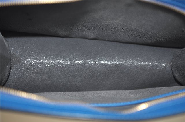 Authentic Louis Vuitton Epi Trousse Crete Clutch Bag Blue M48405 Junk 8876D