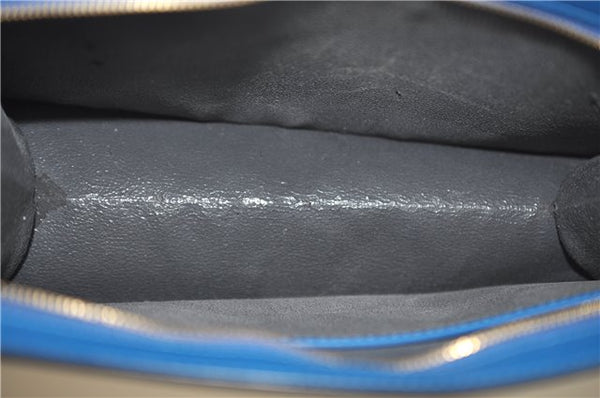 Authentic Louis Vuitton Epi Trousse Crete Clutch Bag Blue M48405 Junk 8876D