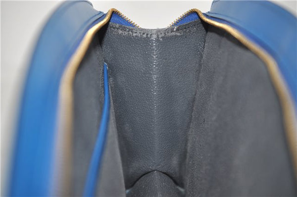 Authentic Louis Vuitton Epi Trousse Crete Clutch Bag Blue M48405 Junk 8876D