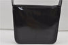 Authentic GUCCI Vintage Shoulder Hand Bag Purse Enamel Black 8877D