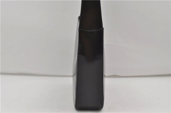 Authentic GUCCI Vintage Shoulder Hand Bag Purse Enamel Black 8877D