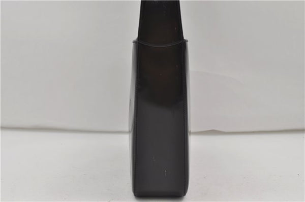 Authentic GUCCI Vintage Shoulder Hand Bag Purse Enamel Black 8877D