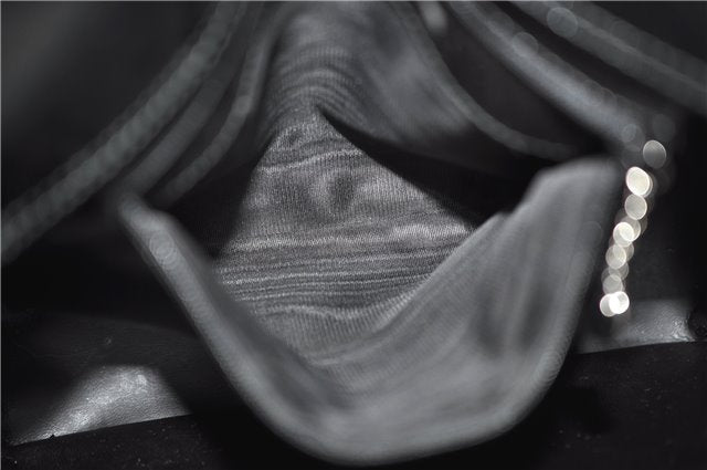 Authentic GUCCI Vintage Shoulder Hand Bag Purse Enamel Black 8877D