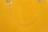 Authentic Louis Vuitton Vernis Forsyth Hand Bag Yellow M91112 LV 8880D