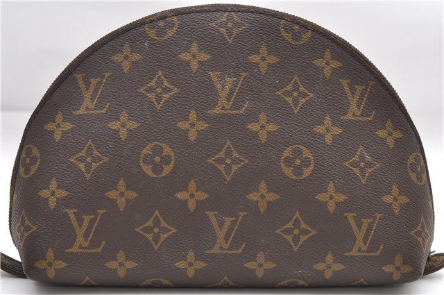 Louis Vuitton Monogram Trousse Demi Ronde 23 Cosmetic Pouch M47520 Junk 8884D