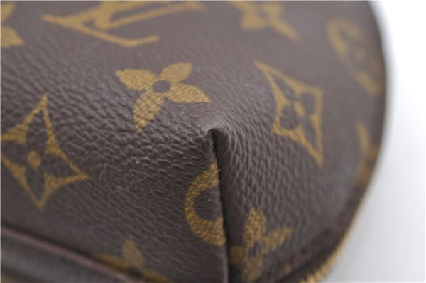 Louis Vuitton Monogram Trousse Demi Ronde 23 Cosmetic Pouch M47520 Junk 8884D