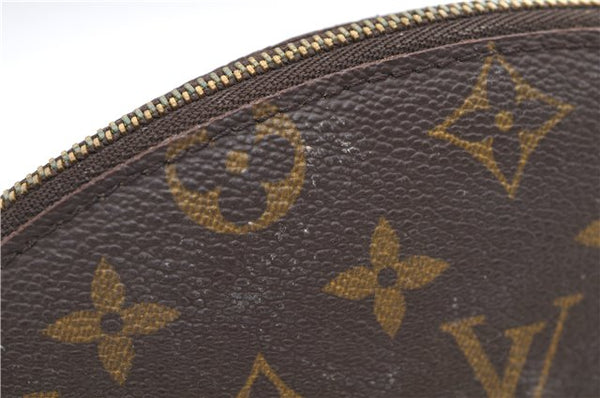 Louis Vuitton Monogram Trousse Demi Ronde 23 Cosmetic Pouch M47520 Junk 8884D