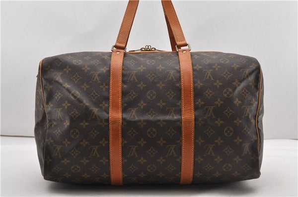 Authentic Louis Vuitton Monogram Sac Souple 45 Hand Boston Bag M41624 LV 8889F