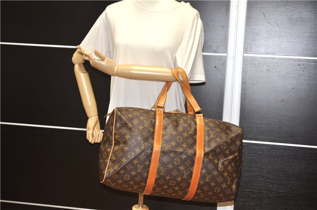 Authentic Louis Vuitton Monogram Sac Souple 45 Hand Boston Bag M41624 LV 8889F