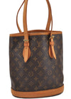 Authentic Louis Vuitton Monogram Bucket PM Shoulder Tote Bag M42238 LV 8890F