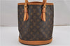 Authentic Louis Vuitton Monogram Bucket PM Shoulder Tote Bag M42238 LV 8890F