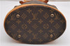 Authentic Louis Vuitton Monogram Bucket PM Shoulder Tote Bag M42238 LV 8890F