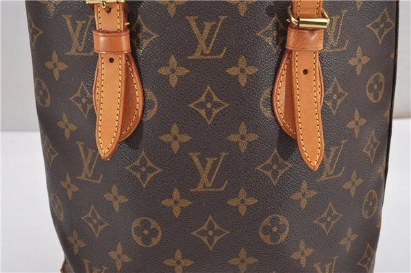 Authentic Louis Vuitton Monogram Bucket PM Shoulder Tote Bag M42238 LV 8890F