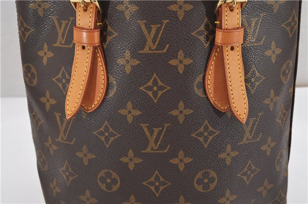 Authentic Louis Vuitton Monogram Bucket PM Shoulder Tote Bag M42238 LV 8890F