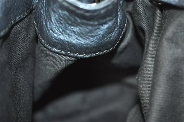 Authentic Chloe Paddington Leather Shoulder Hand Bag Metallic Blue 8893D