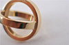 Authentic HERMES Scarf Ring Cosmos Bijouterie Fantaisie Gold Tone Box 8893F