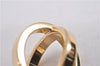 Authentic HERMES Scarf Ring Cosmos Bijouterie Fantaisie Gold Tone Box 8893F