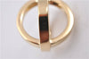 Authentic HERMES Scarf Ring Cosmos Bijouterie Fantaisie Gold Tone Box 8893F