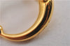 Authentic HERMES Scarf Ring Moris Circle Design Gold 8894F