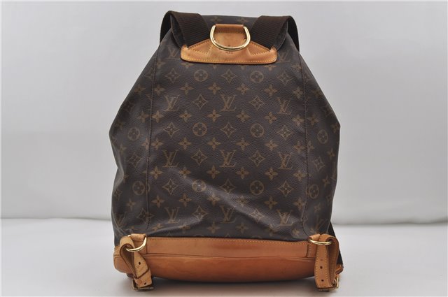 Authentic Louis Vuitton Monogram Montsouris GM Backpack M51135 LV 8896D