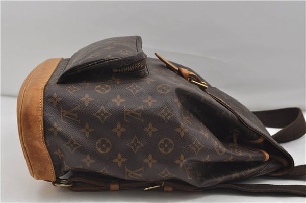Authentic Louis Vuitton Monogram Montsouris GM Backpack M51135 LV 8896D