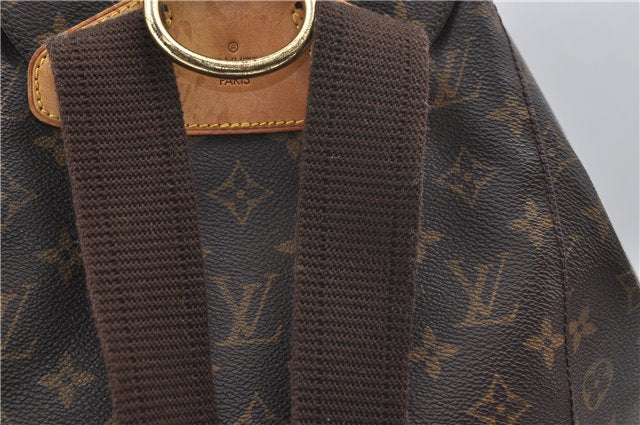 Authentic Louis Vuitton Monogram Montsouris GM Backpack M51135 LV 8896D