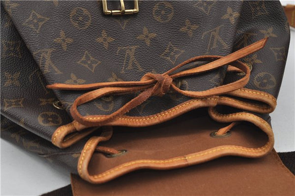Authentic Louis Vuitton Monogram Montsouris GM Backpack M51135 LV 8896D