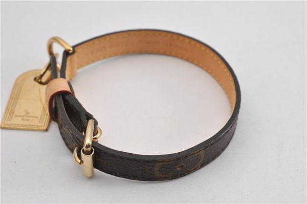 Authentic Louis Vuitton Monogram Collar Baxter XS Dog Collar M58073 LV 8896F