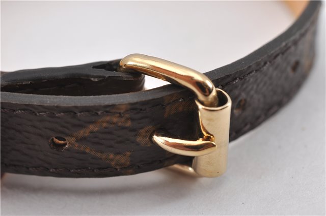 Authentic Louis Vuitton Monogram Collar Baxter XS Dog Collar M58073 LV 8896F