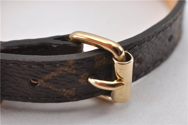Authentic Louis Vuitton Monogram Collar Baxter XS Dog Collar M58073 LV 8896F