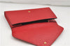 Authentic Louis Vuitton Epi Arts Deco Clutch Bag Purse Red M52637 LV 8897D