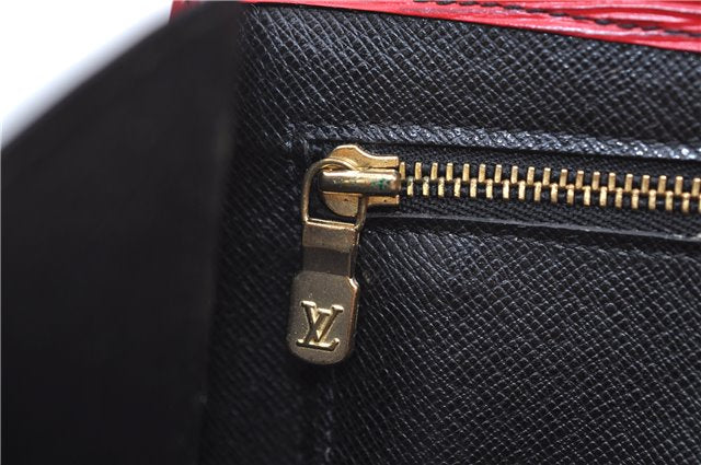 Authentic Louis Vuitton Epi Arts Deco Clutch Bag Purse Red M52637 LV 8897D