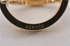 Authentic HERMES Scarf Ring Cosmos Bijouterie Fantaisie Gold Tone 8897F