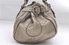Authentic Chloe Paddington Leather Shoulder Hand Bag Gold 8898D