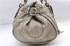 Authentic Chloe Paddington Leather Shoulder Hand Bag Gold 8898D