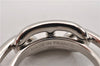 Authentic HERMES Scarf Ring Chaine dAncre Chain Design Silver Tone Box 8898F
