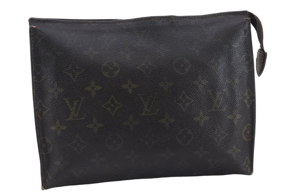 Auth Louis Vuitton Monogram Poche Toilette 26 Cosmetics Pouch M47542 LV 8901D