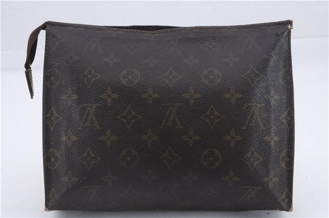 Auth Louis Vuitton Monogram Poche Toilette 26 Cosmetics Pouch M47542 LV 8901D