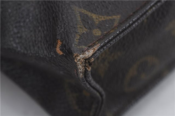 Auth Louis Vuitton Monogram Poche Toilette 26 Cosmetics Pouch M47542 LV 8901D