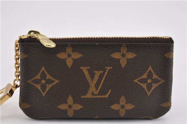 Authentic Louis Vuitton Monogram Pochette Cles Coin Purse Case M62650 Box 8901F