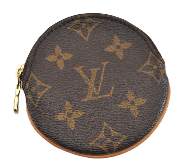 Authentic Louis Vuitton Monogram Porte Monnaie Rond Coin Purse M61926 LV 8902F