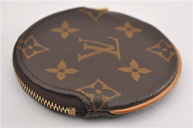 Authentic Louis Vuitton Monogram Porte Monnaie Rond Coin Purse M61926 LV 8902F