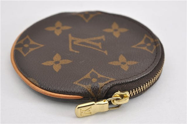 Authentic Louis Vuitton Monogram Porte Monnaie Rond Coin Purse M61926 LV 8902F