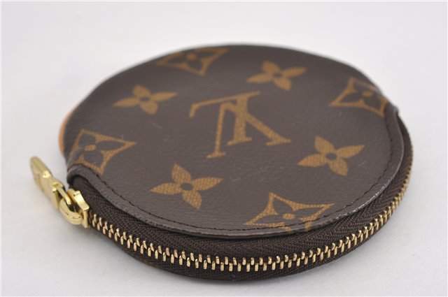 Authentic Louis Vuitton Monogram Porte Monnaie Rond Coin Purse M61926 LV 8902F