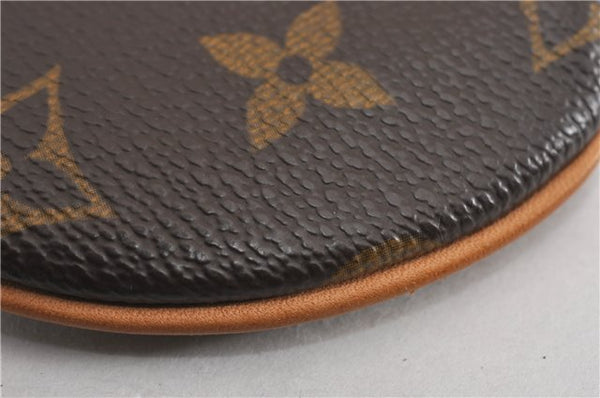 Authentic Louis Vuitton Monogram Porte Monnaie Rond Coin Purse M61926 LV 8902F