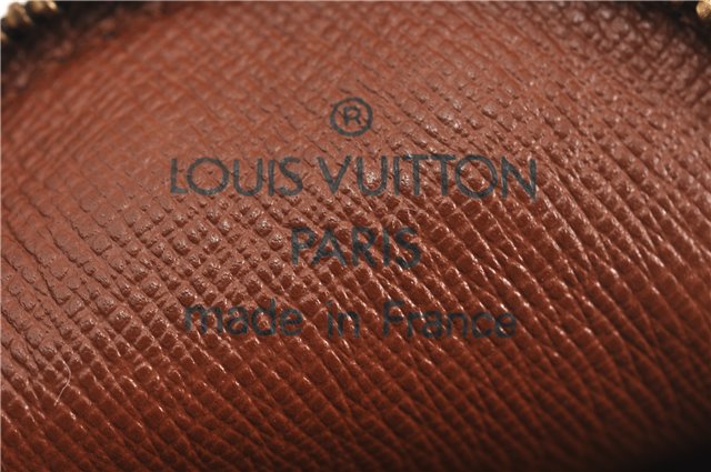 Authentic Louis Vuitton Monogram Porte Monnaie Rond Coin Purse M61926 LV 8902F