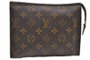 Auth Louis Vuitton Monogram Poche Toilette 19 Cosmetics Pouch M47544 Junk 8903D