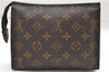 Auth Louis Vuitton Monogram Poche Toilette 19 Cosmetics Pouch M47544 Junk 8903D