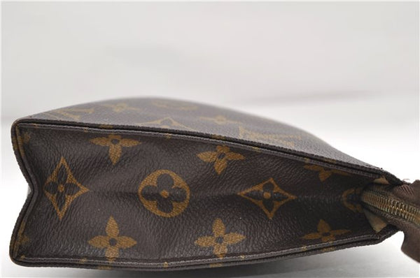 Auth Louis Vuitton Monogram Poche Toilette 19 Cosmetics Pouch M47544 Junk 8903D